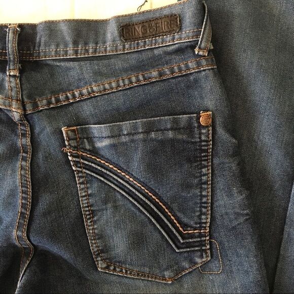 Ring of Fire Slim Straight Blue Jeans 31 x 32 - Picture 3 of 7